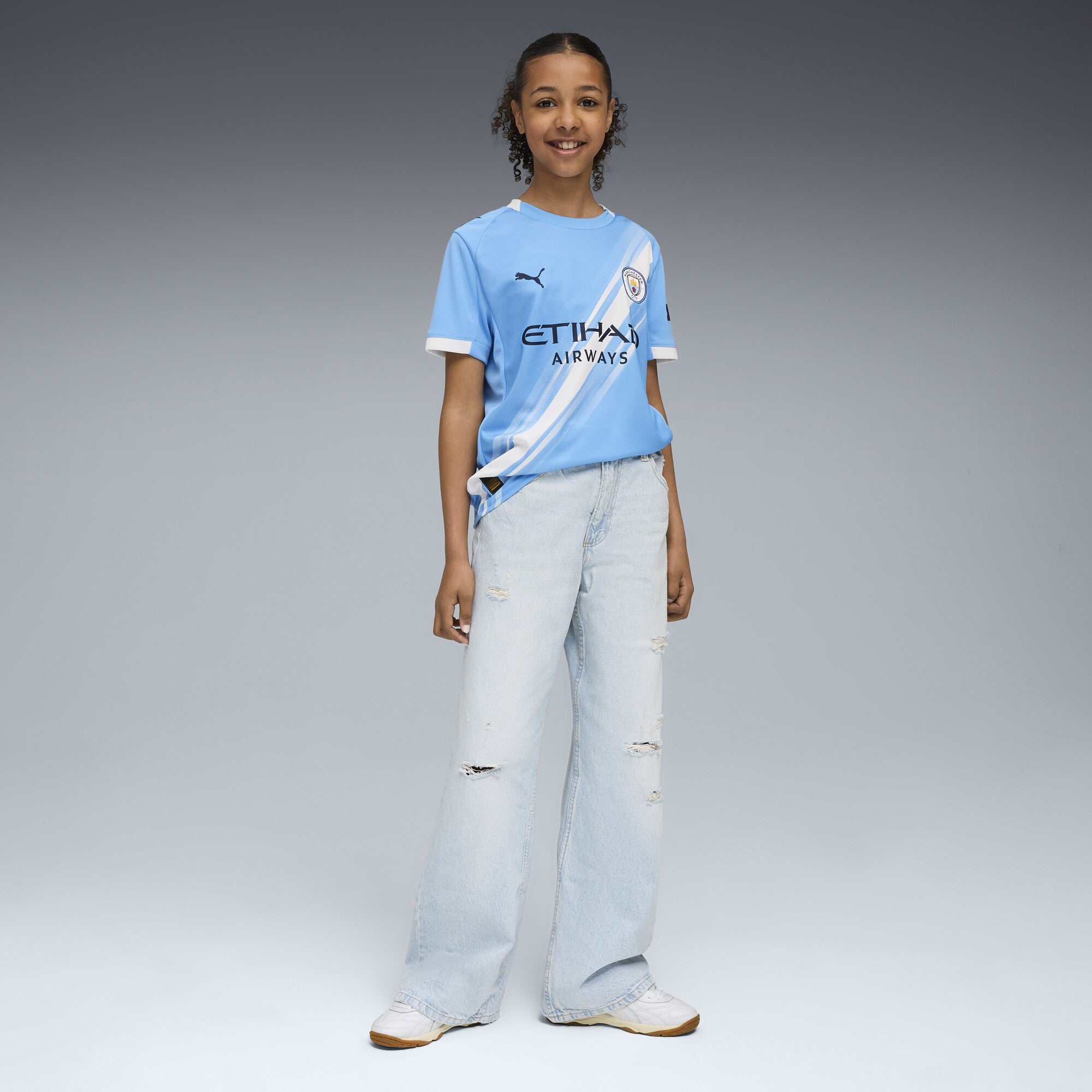 Manchester City 2025-26 Youth Home Jersey