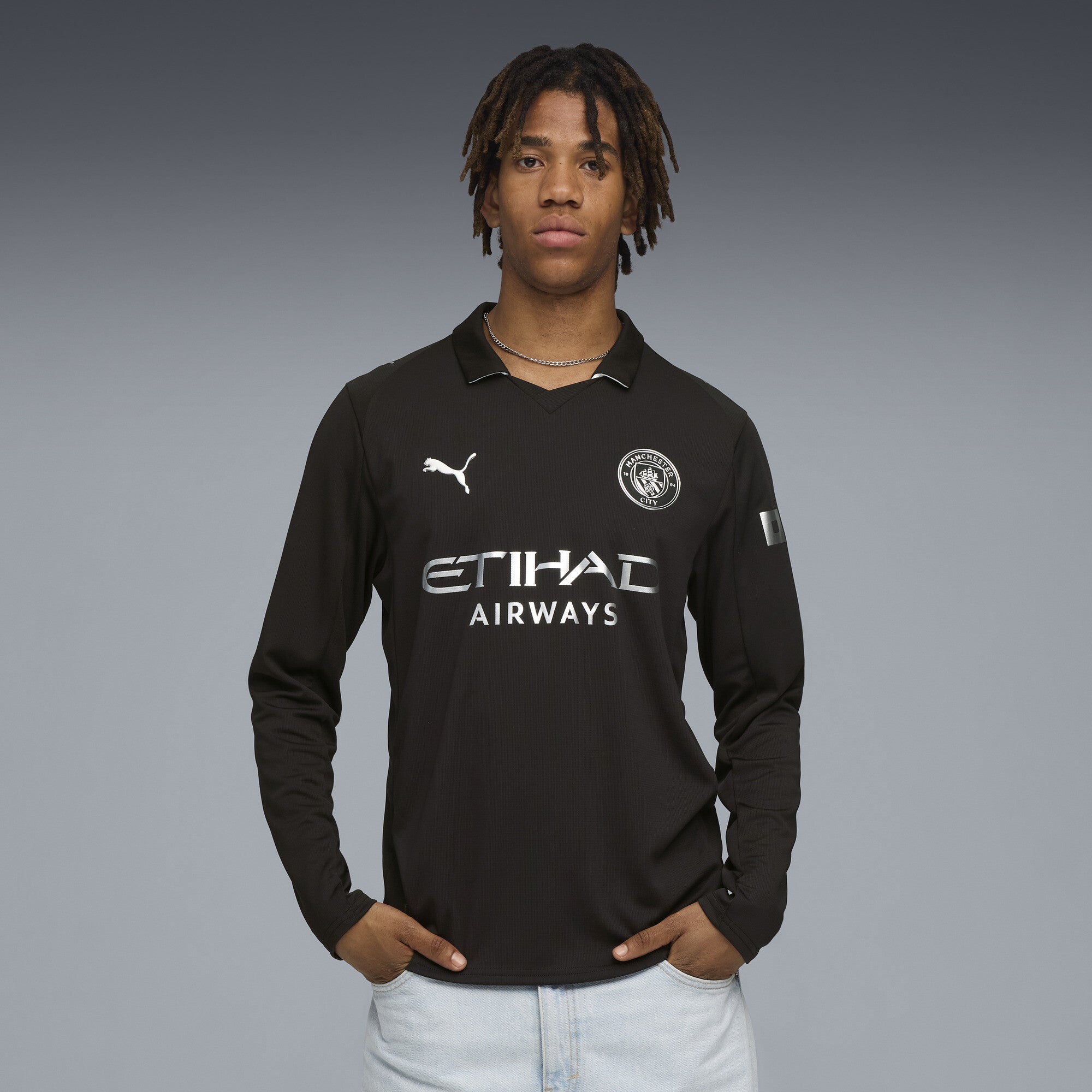Manchester City 2025-26 LS Away Jersey