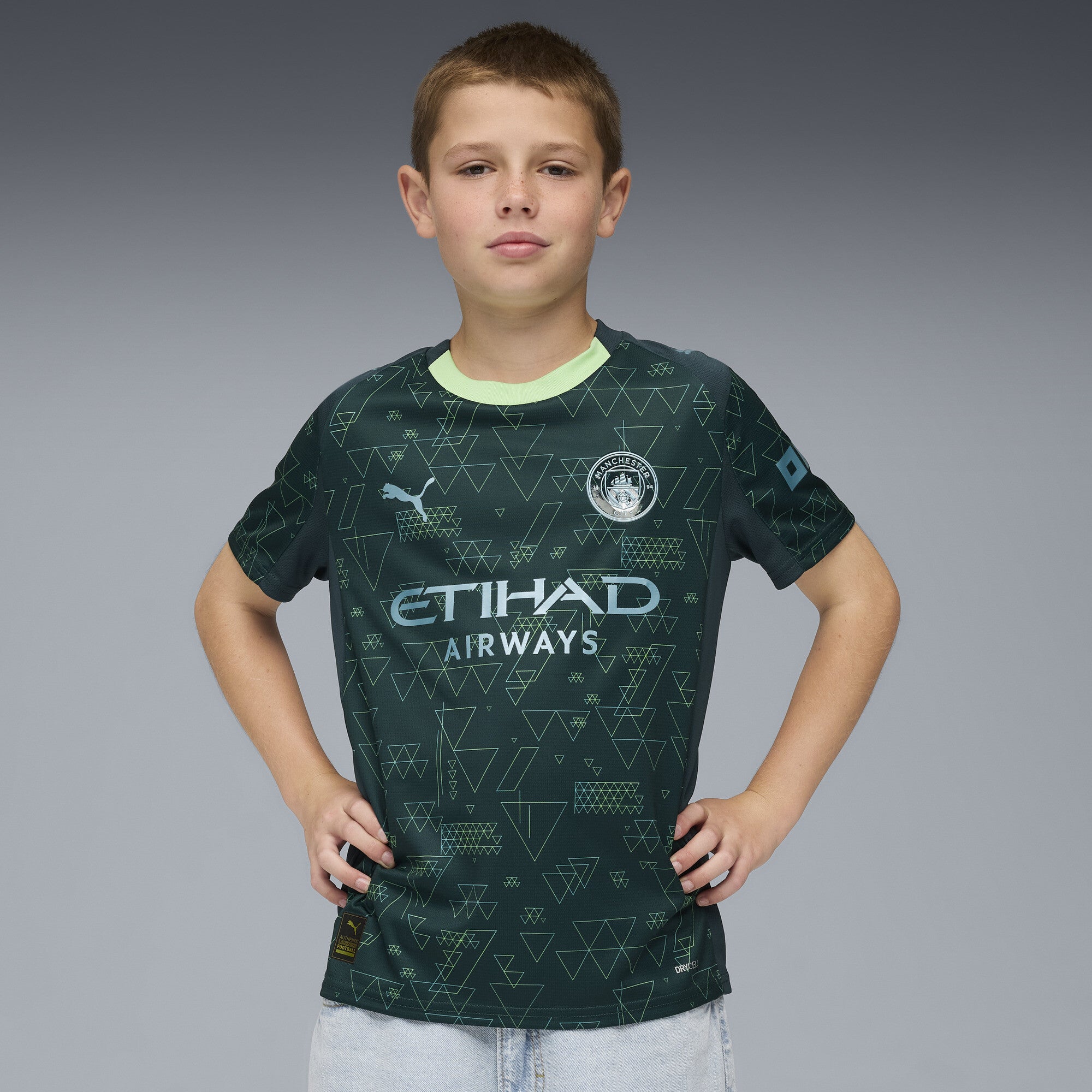 Manchester City 2025-26 Youth 4th Jersey