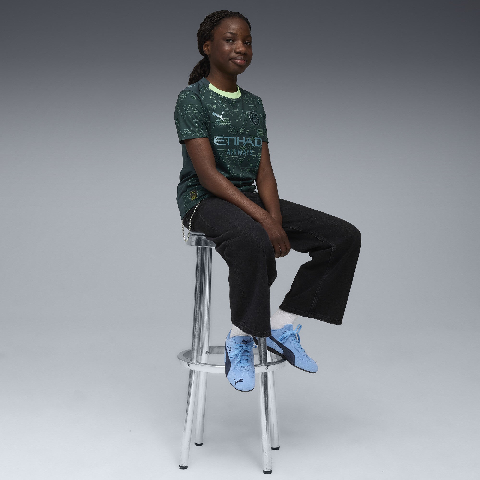 Manchester City 2025-26 Youth 4th Jersey