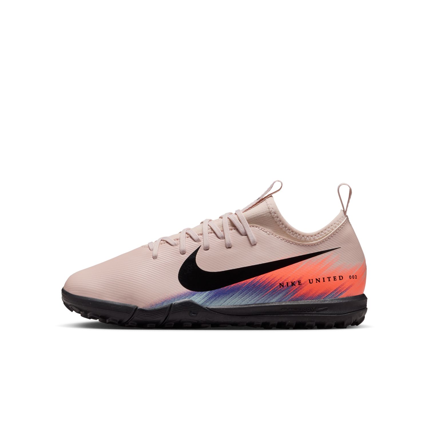 United Jr. Mercurial Vapor 16 Academy Big Kids' Turf Low-Top Soccer Shoes