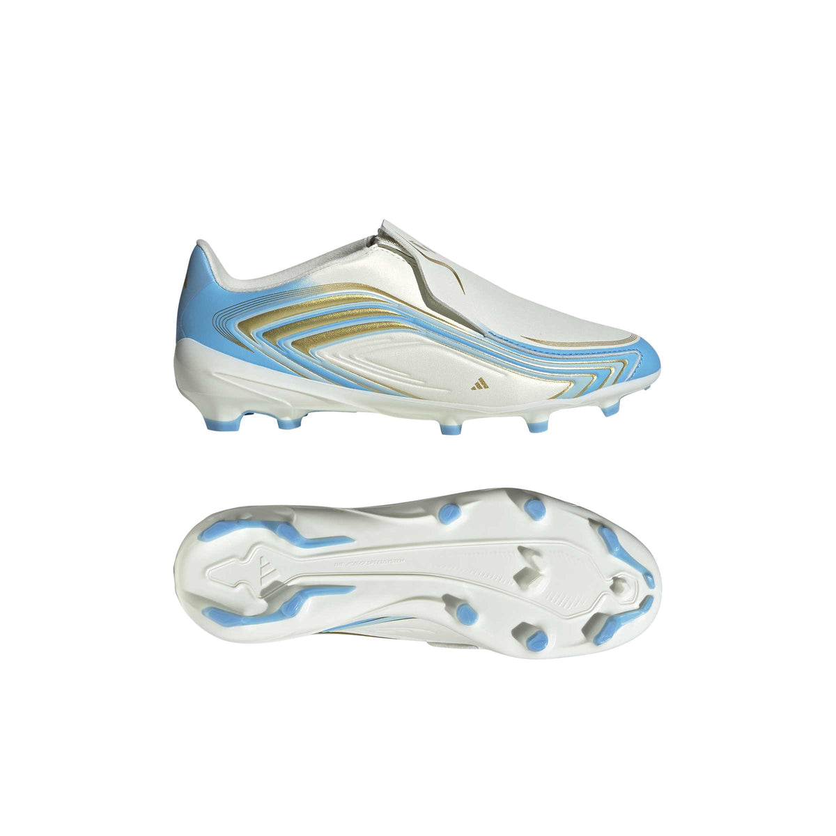 F50 Messi League Laceless Firm Ground Football Boots Kids