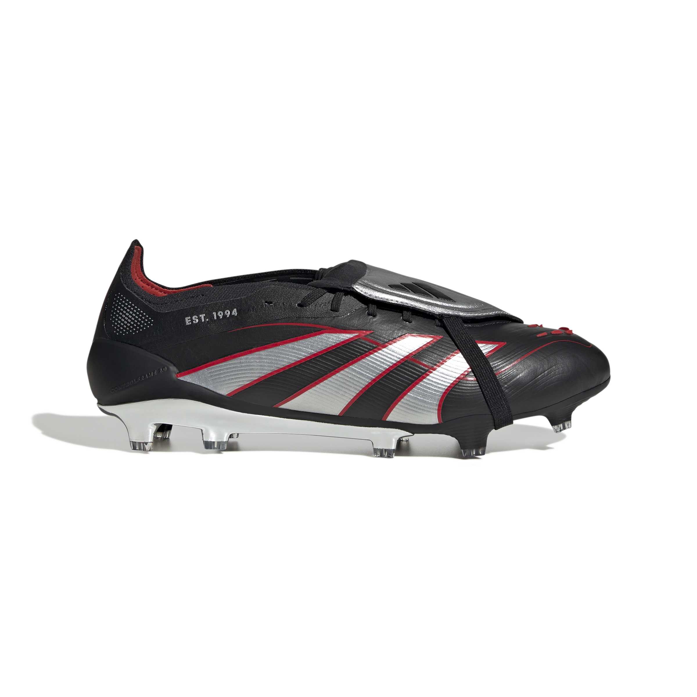 Predator Obsidian Strike Fold-Over Tongue Firm Ground Football Boots