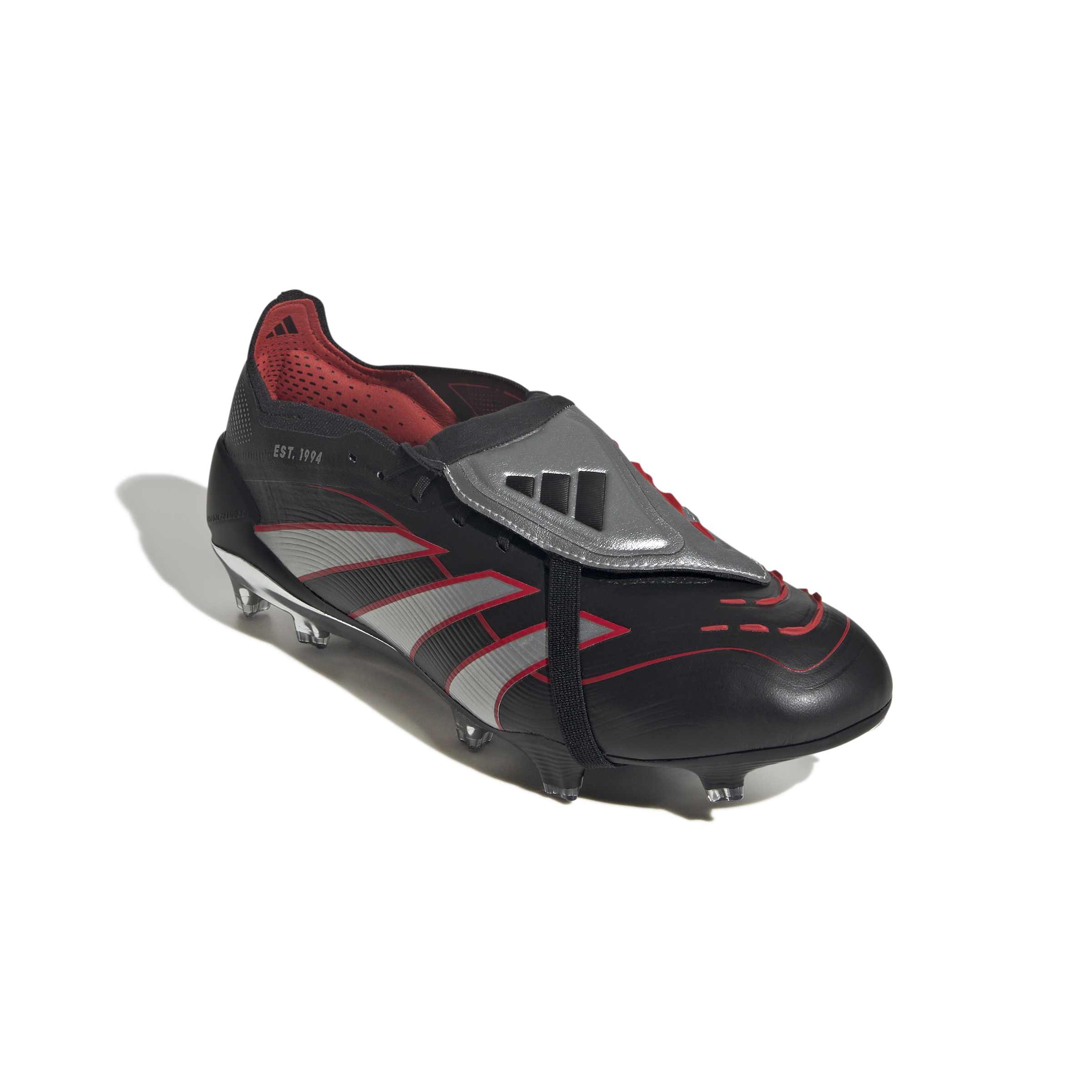 Predator Obsidian Strike Fold-Over Tongue Firm Ground Football Boots