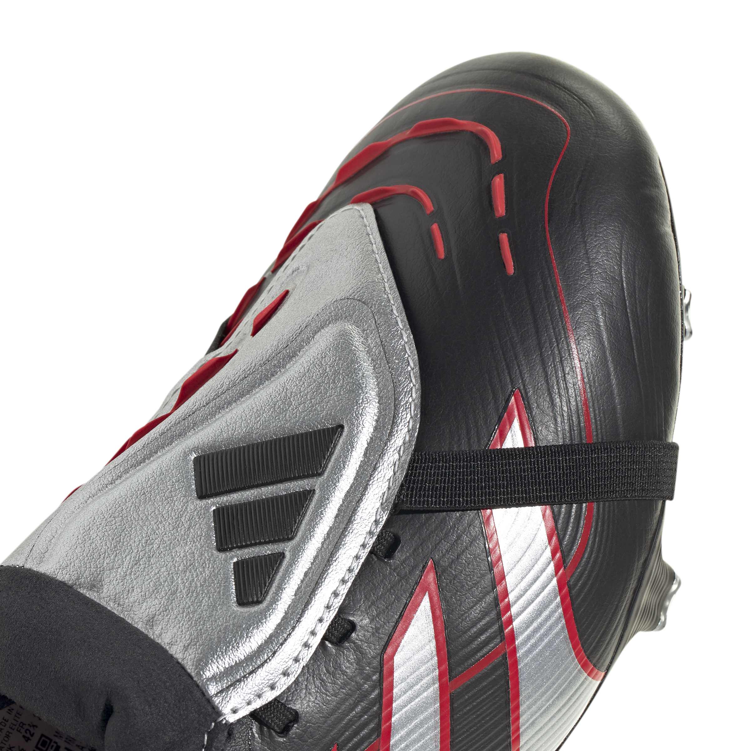 Predator Obsidian Strike Fold-Over Tongue Firm Ground Football Boots