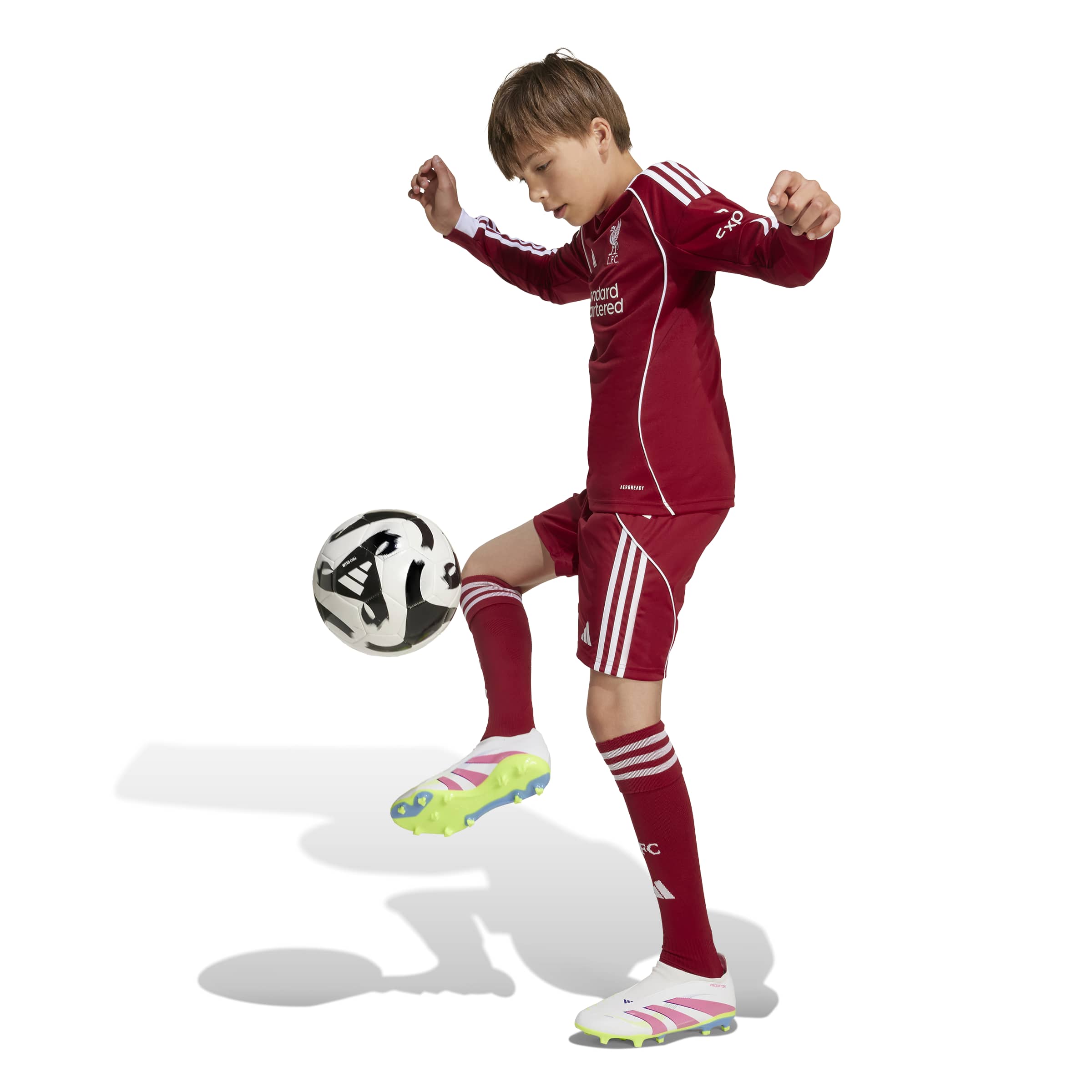 Liverpool 2025-26 Youth LS Home Jersey