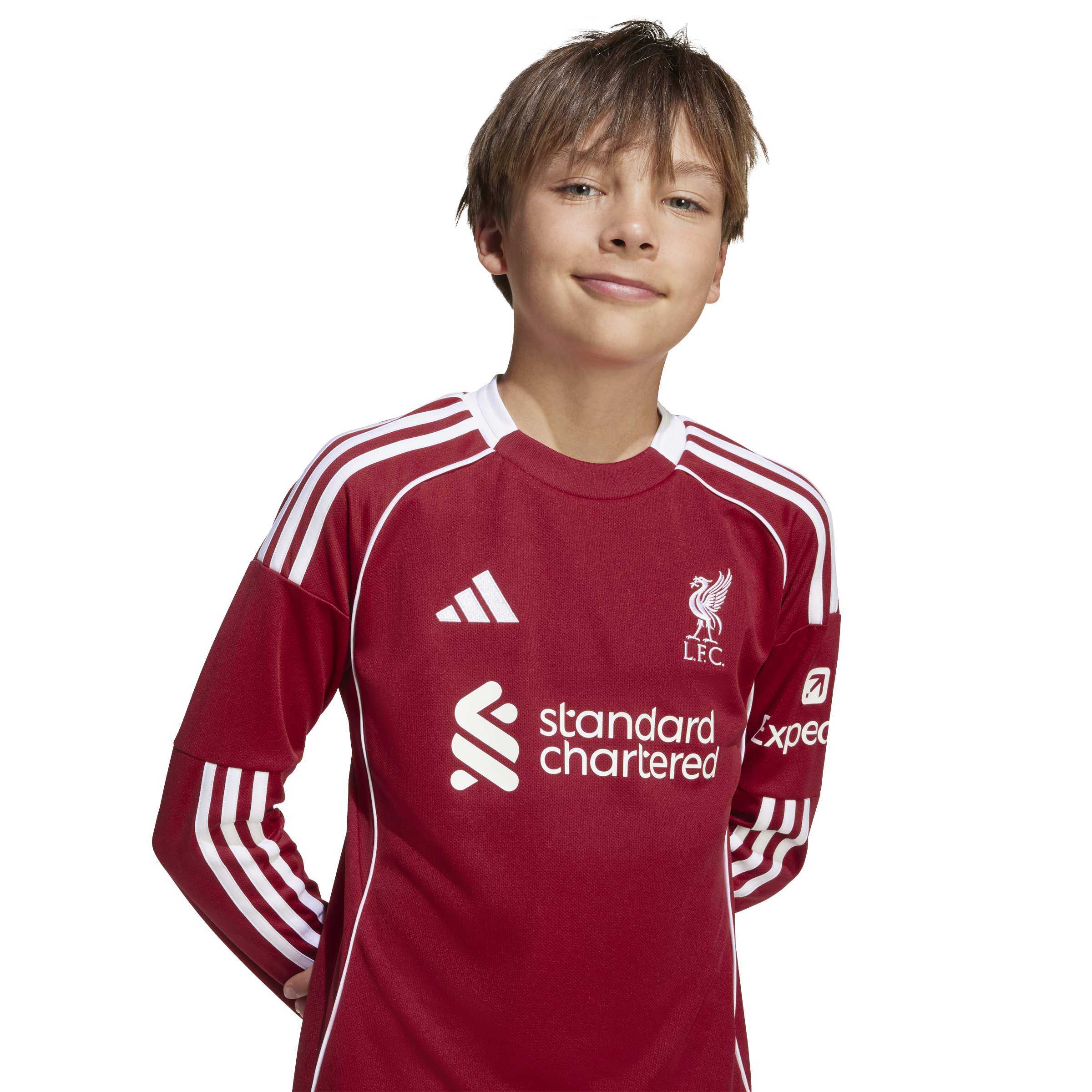 Liverpool 2025-26 Youth LS Home Jersey