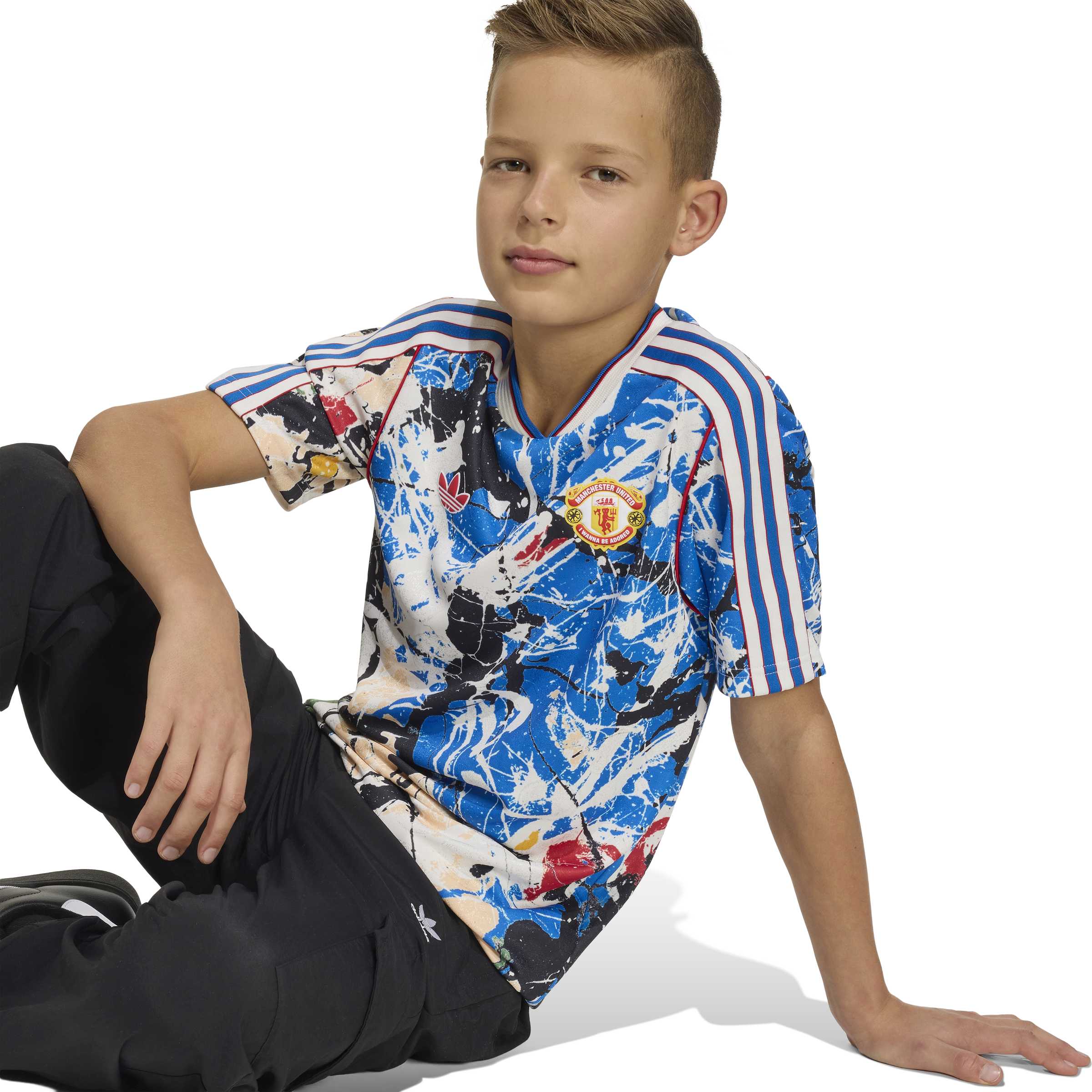 Manchester United Stone Roses Jersey Kids