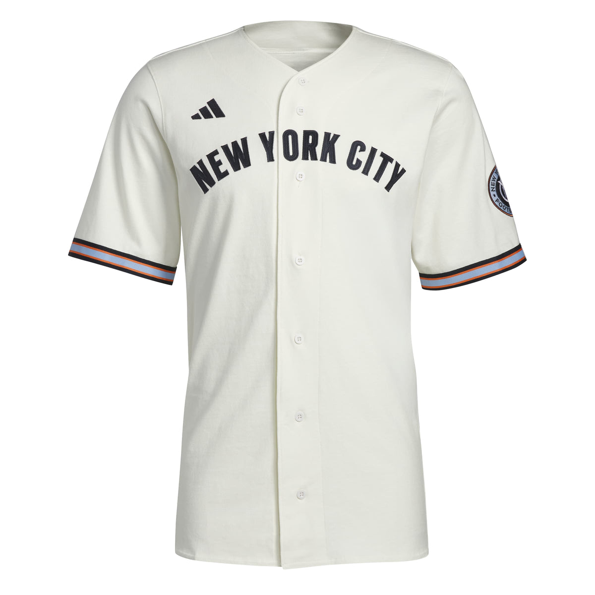 NYC FULL BUTTON COTTON JERSEY
