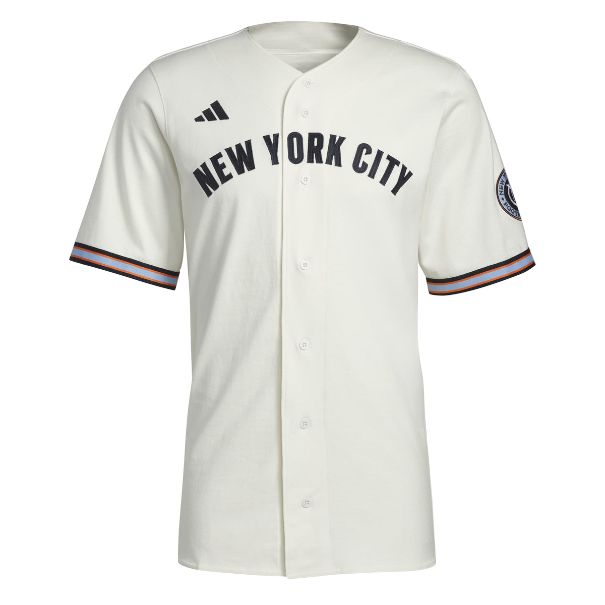 NYC FULL BUTTON COTTON JERSEY