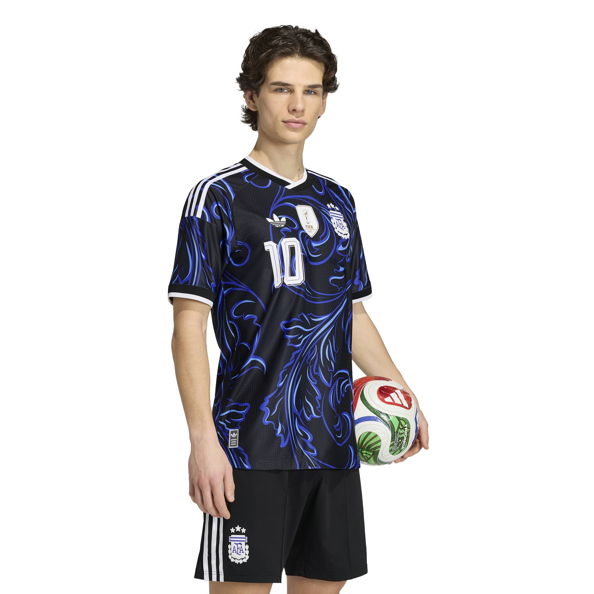 Argentina 26 Away Authentic Messi Jersey