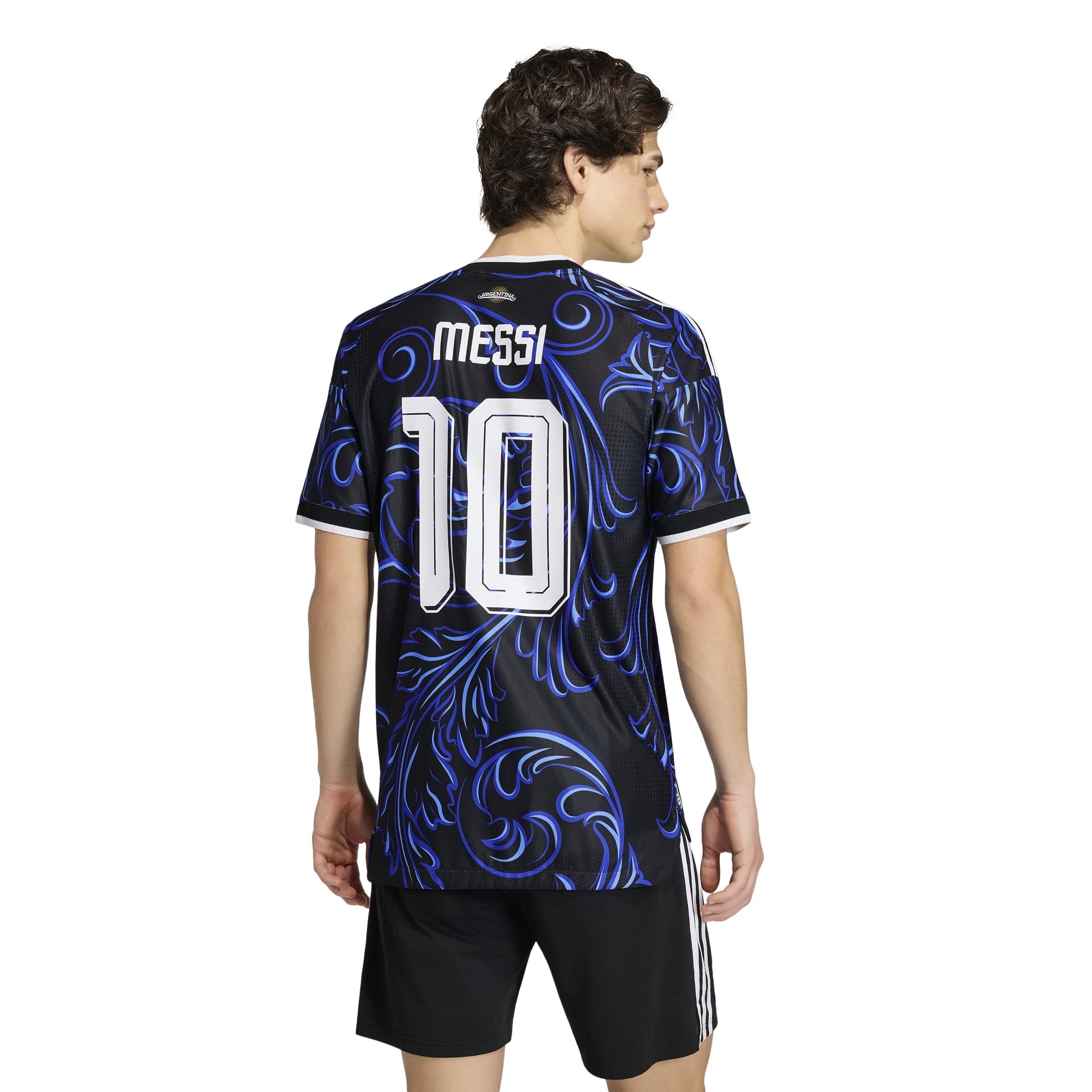Argentina 26 Away Authentic Messi Jersey
