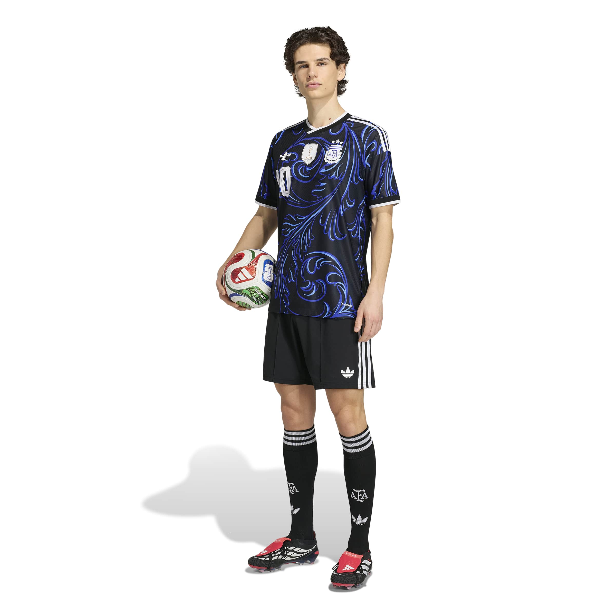 Argentina 26 Away Authentic Messi Jersey