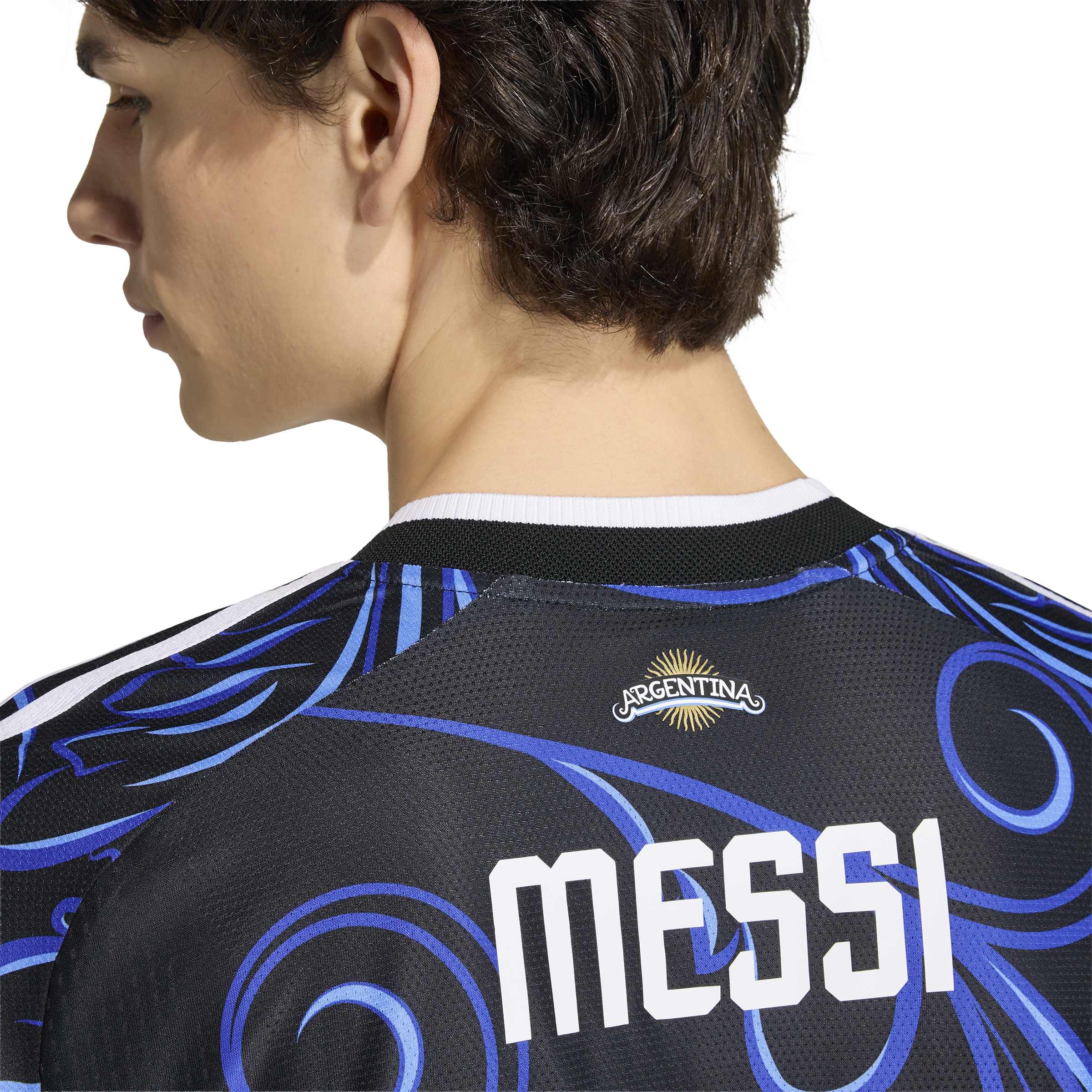Argentina 26 Away Authentic Messi Jersey