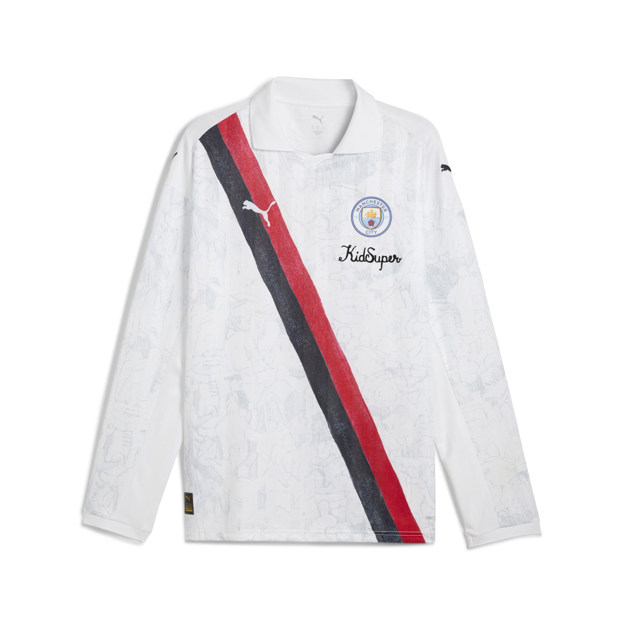 Manchester City 2025-26 KIDSUPER LS Retro Jersey