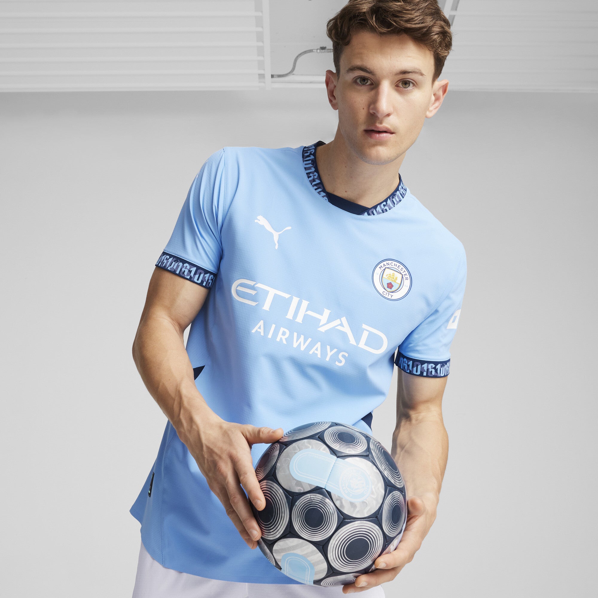 Manchester City 2024-25 Authentic Home Jersey Mens Match Edition