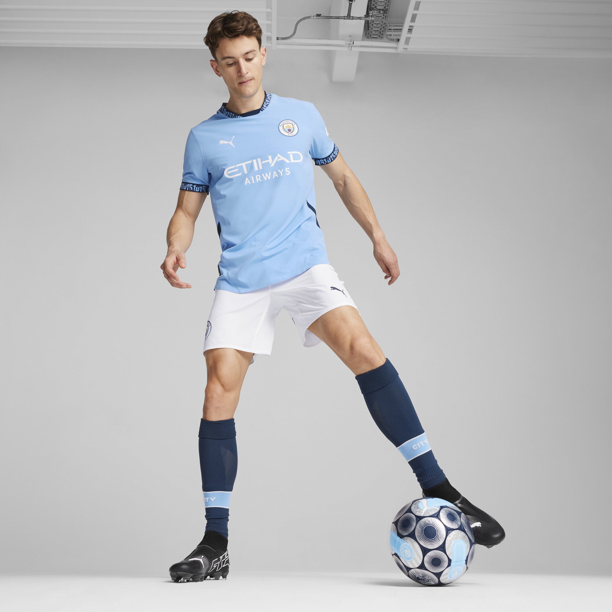 Manchester City 2024-25 Authentic Home Jersey Mens Match Edition