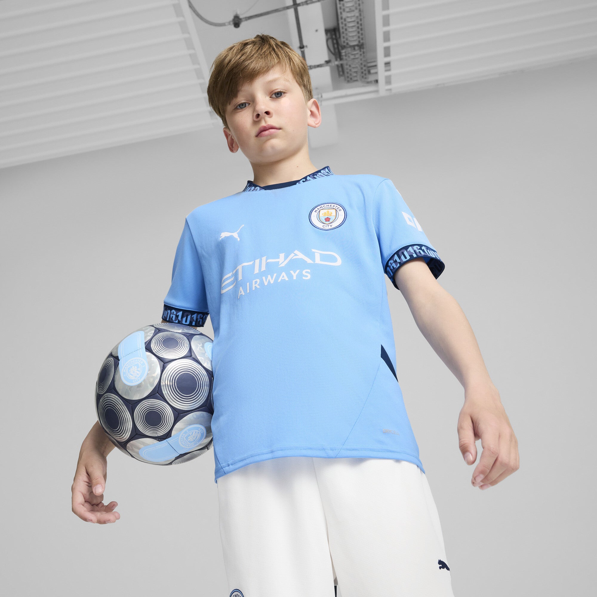 Manchester City 2024-25 Little Kids Home Jersey
