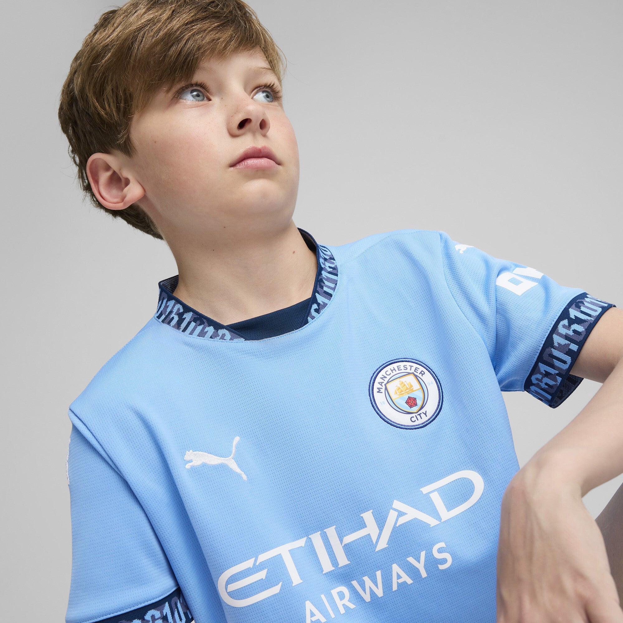 Manchester City 2024-25 Little Kids Home Jersey
