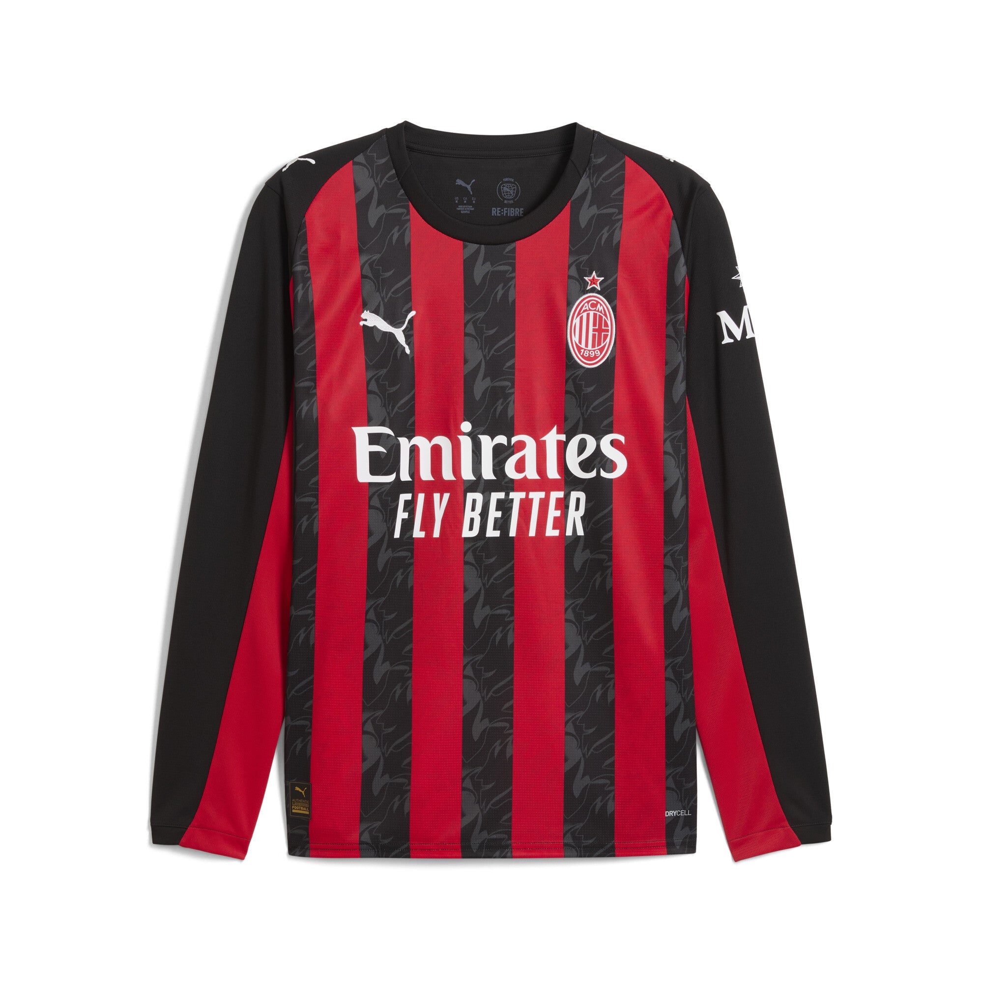 AC Milan 2025-26 LS Home Jersey