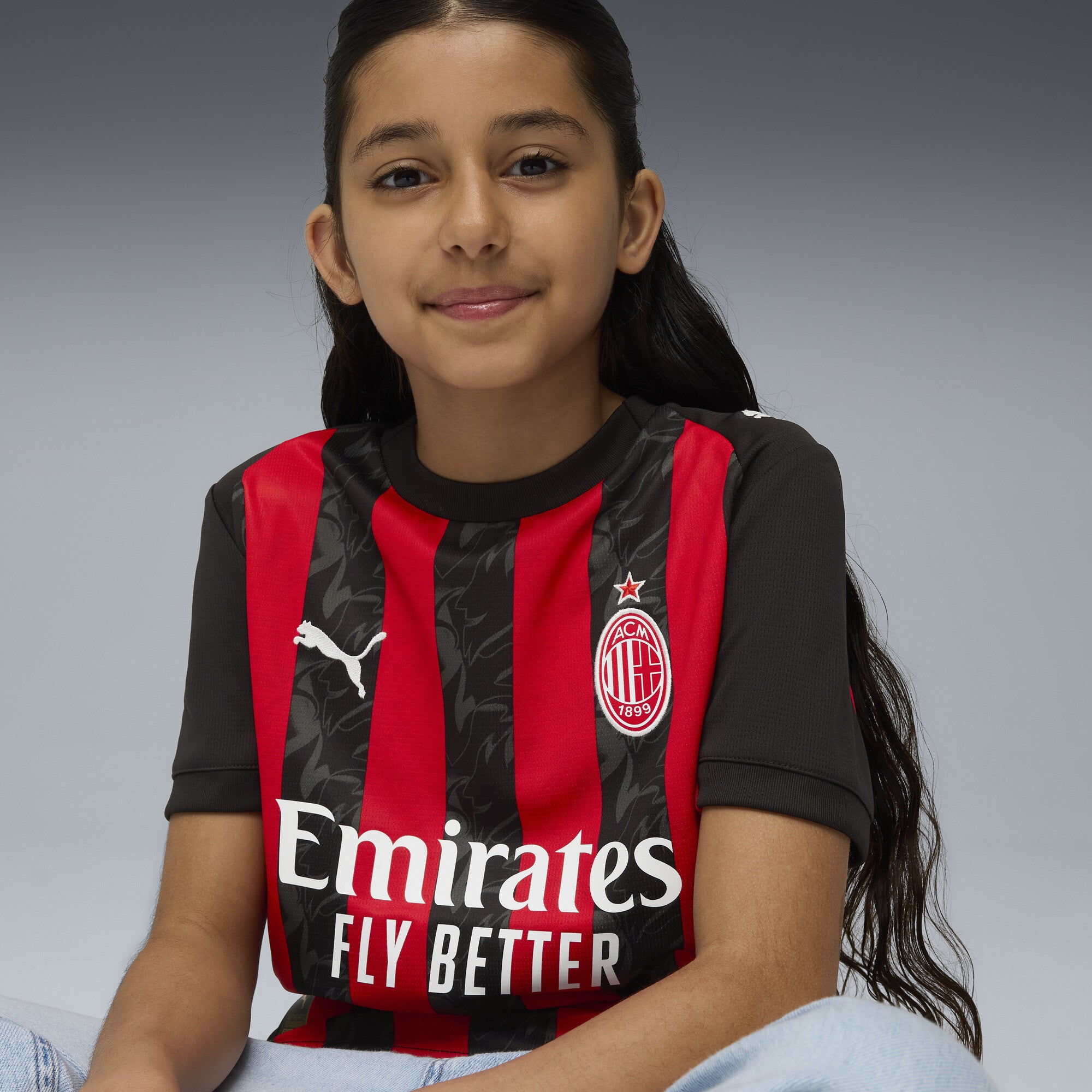 AC Milan 2025-26 Youth Home Jersey