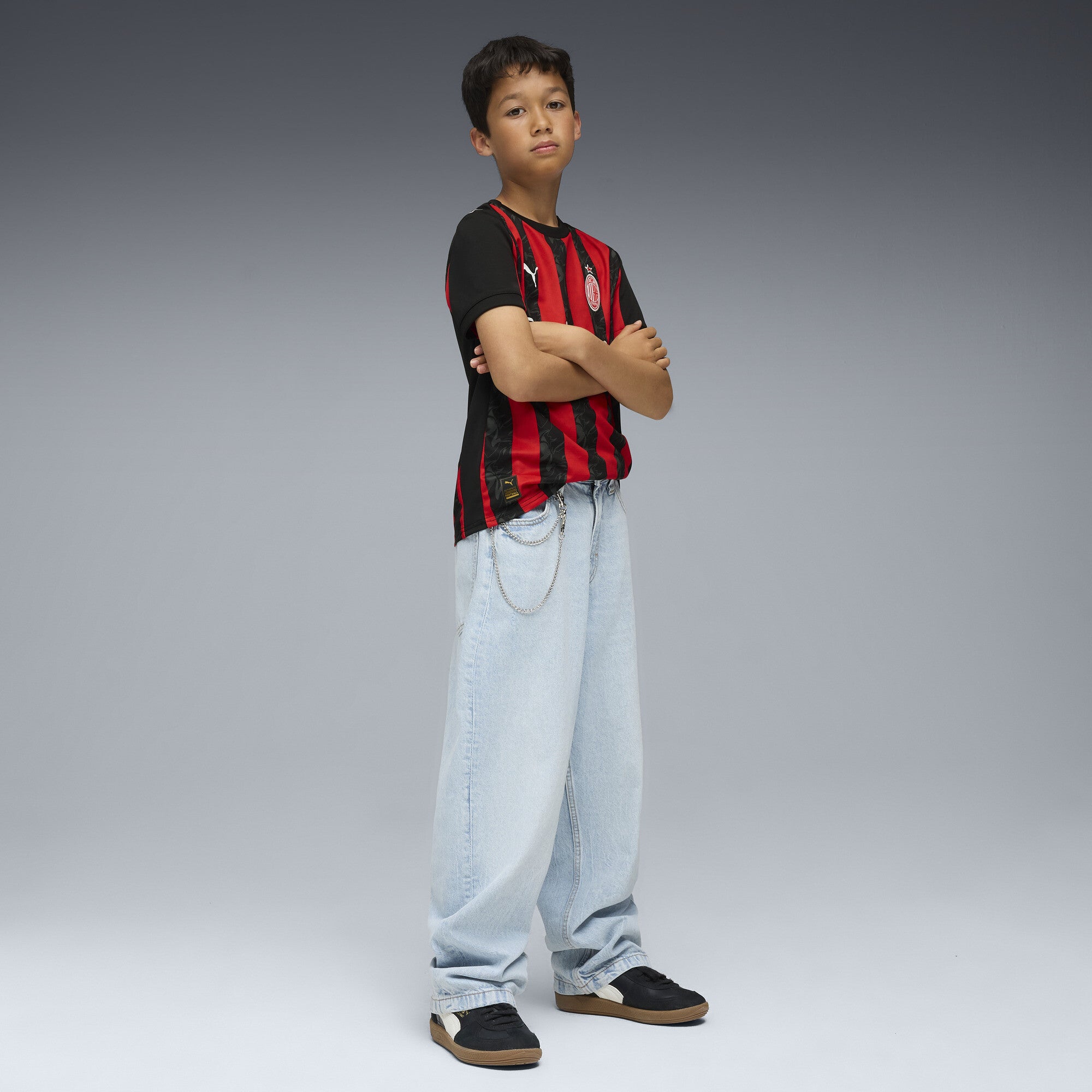 AC Milan 2025-26 Youth Home Jersey