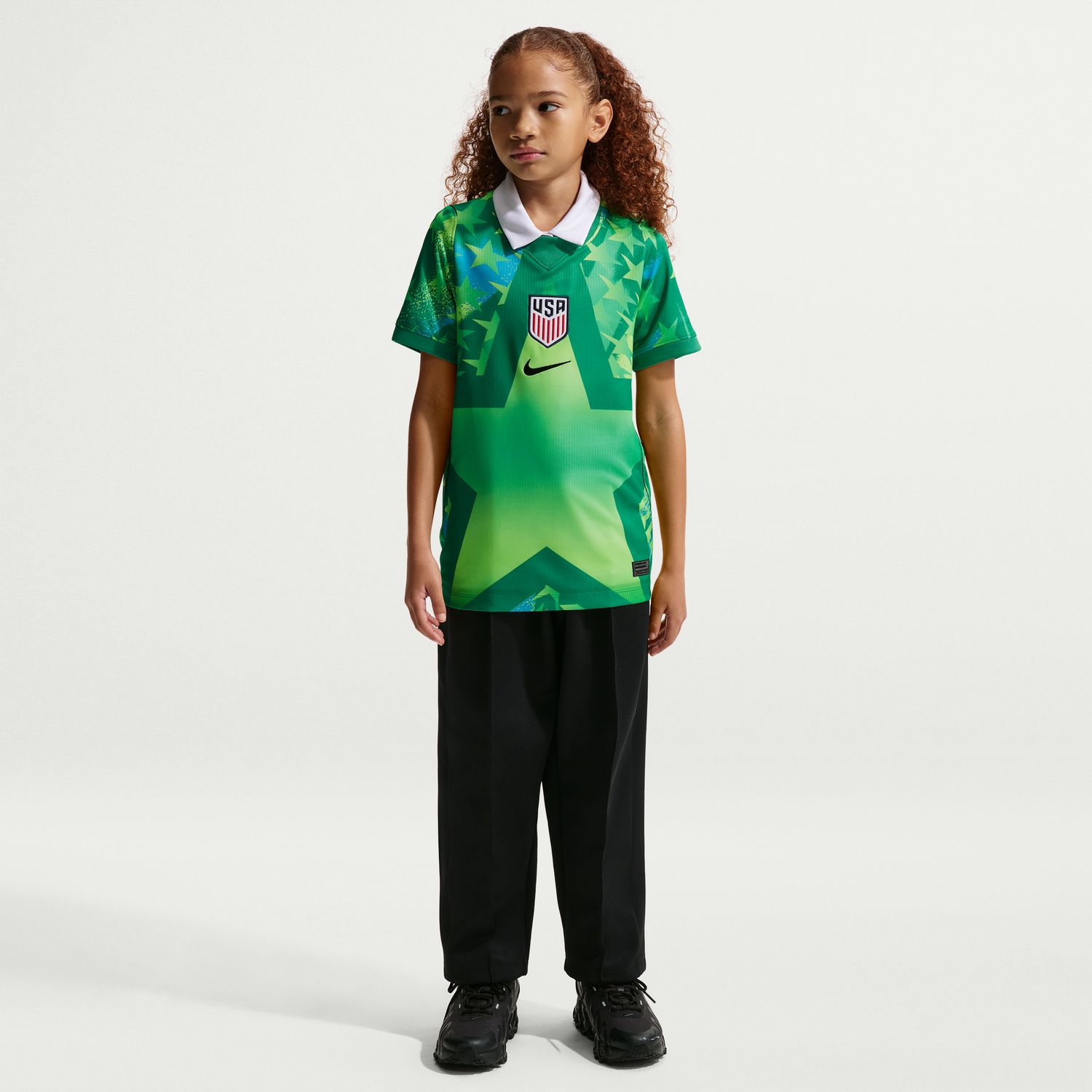 USMNT 2026 Stadium Goalkeeper Big Kids' Nike Dri-FIT Soccer Replica Short-Sleeve Jersey