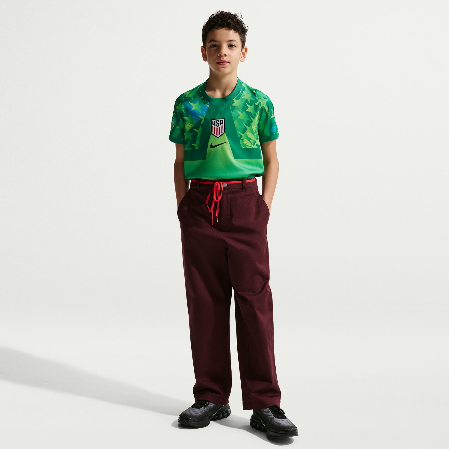 USMNT 2026 Stadium Goalkeeper Big Kids' Nike Dri-FIT Soccer Replica Short-Sleeve Jersey