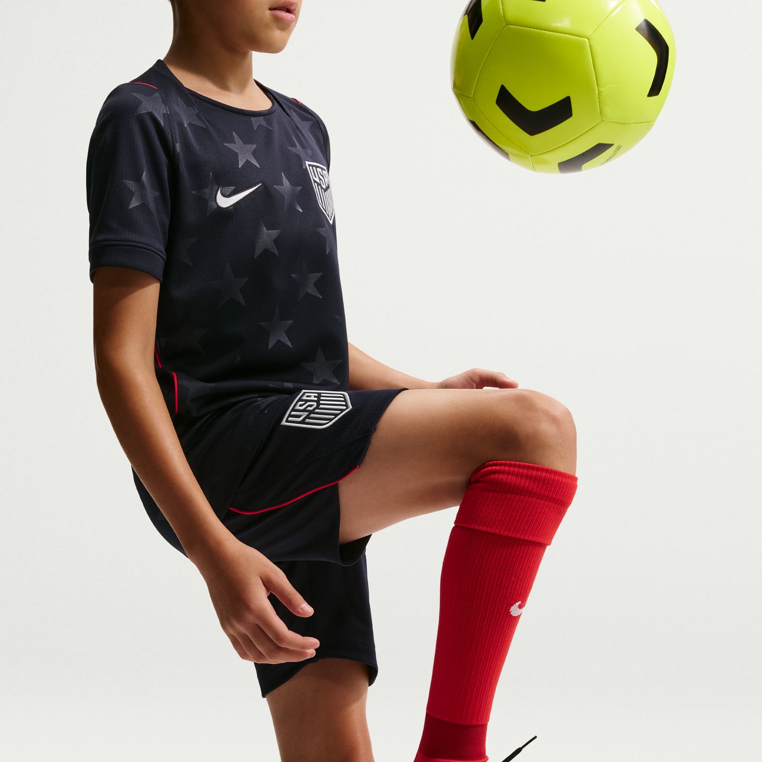 USMNT 2026 Stadium Away Big Kids' Nike Soccer Dri-FIT Replica Shorts