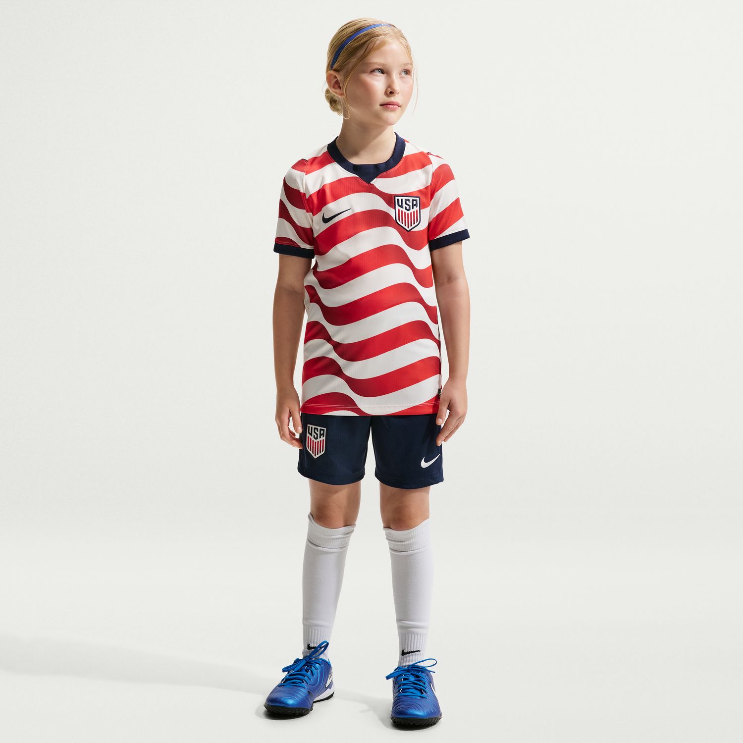 USMNT 2026 Stadium Home Big Kids' Nike Dri-FIT Soccer Replica Shorts