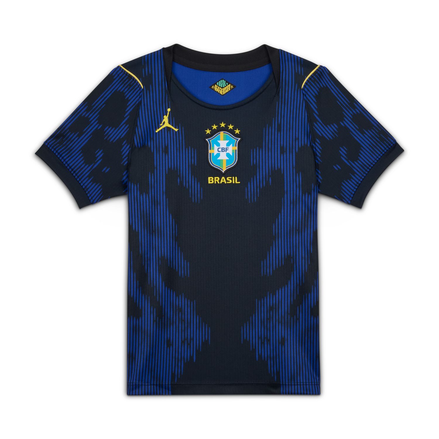 Brazil 2026 Stadium Away Little Kids' Jordan Dri-FIT Soccer Replica Jersey