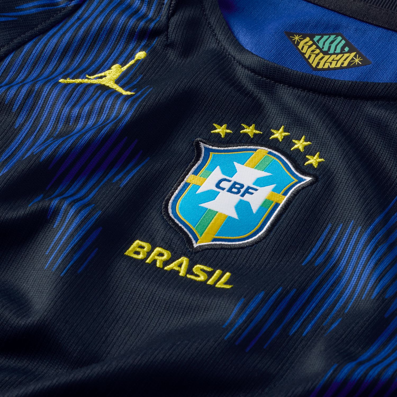 Brazil 2026 Stadium Away Little Kids' Jordan Dri-FIT Soccer Replica Jersey