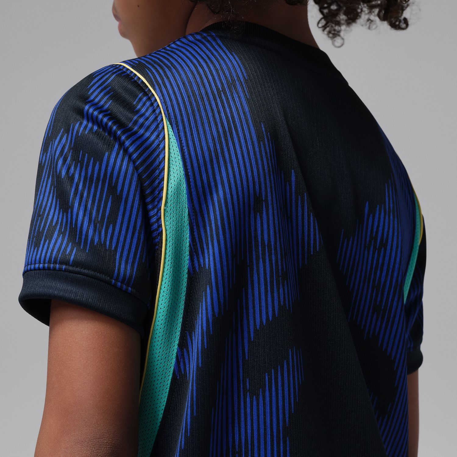 Brazil 2026 Stadium Away Little Kids' Jordan Dri-FIT Soccer Replica Jersey