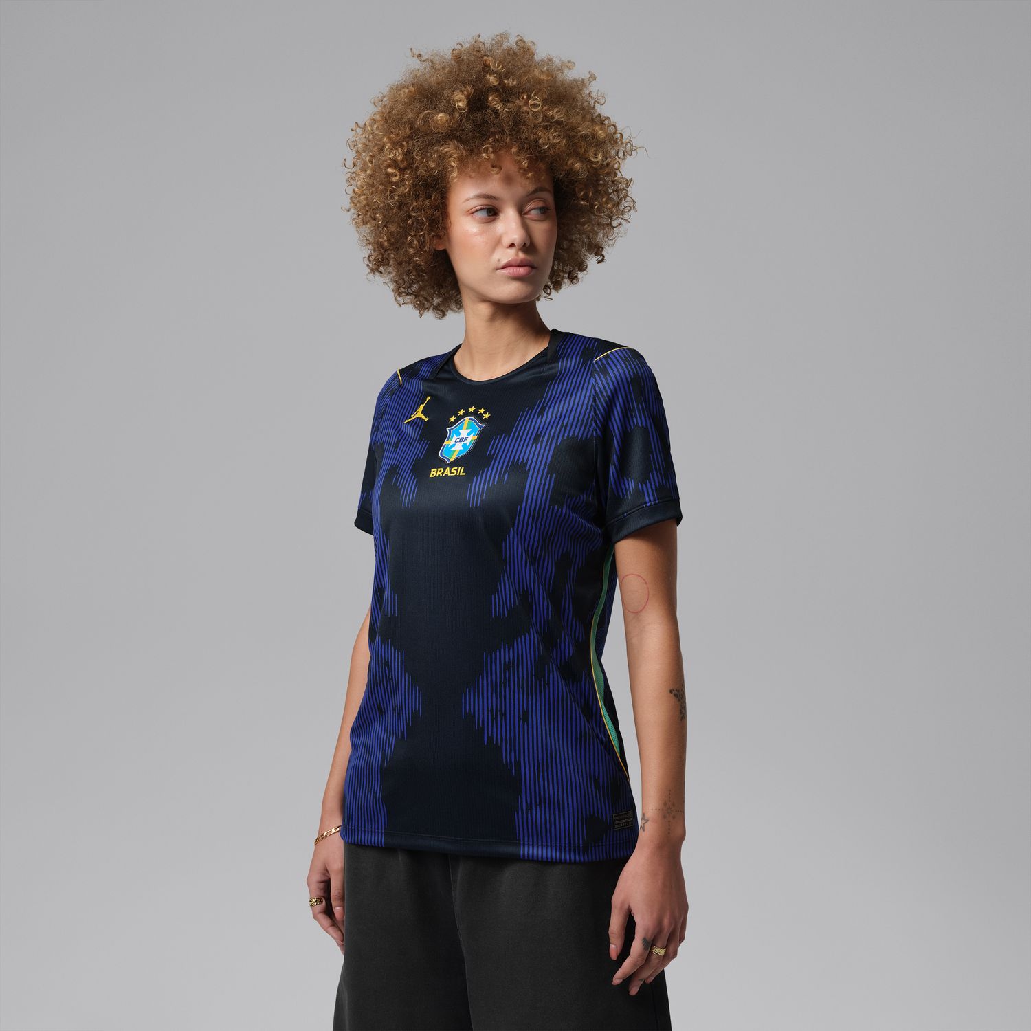 Brazil 2026 Stadium Away Women's Jordan Dri-FIT Soccer Replica Jersey