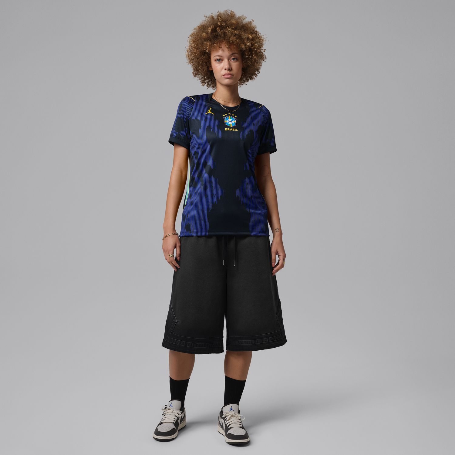 Brazil 2026 Stadium Away Women's Jordan Dri-FIT Soccer Replica Jersey
