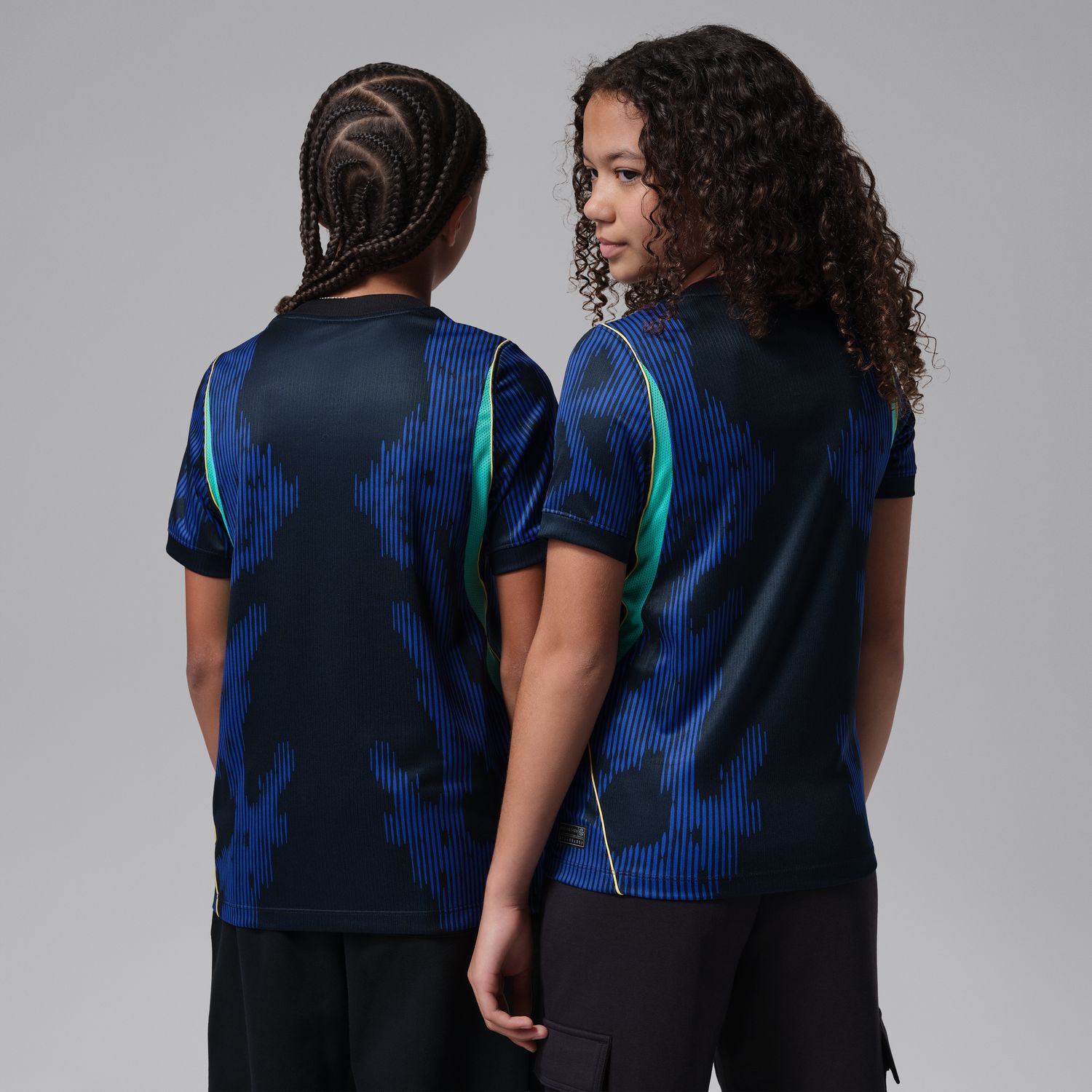 Brazil 2026 Stadium Away Big Kids' Jordan Dri-FIT Soccer Replica Jersey