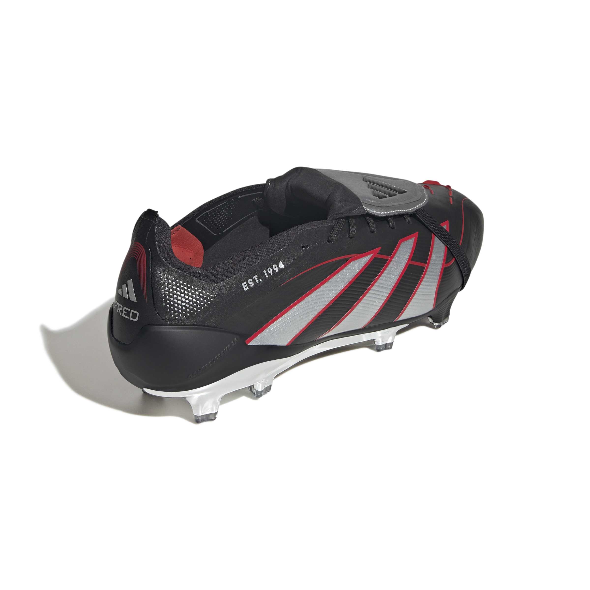 Predator Obsidian Strike Fold-Over Tongue Firm Ground Football Boots