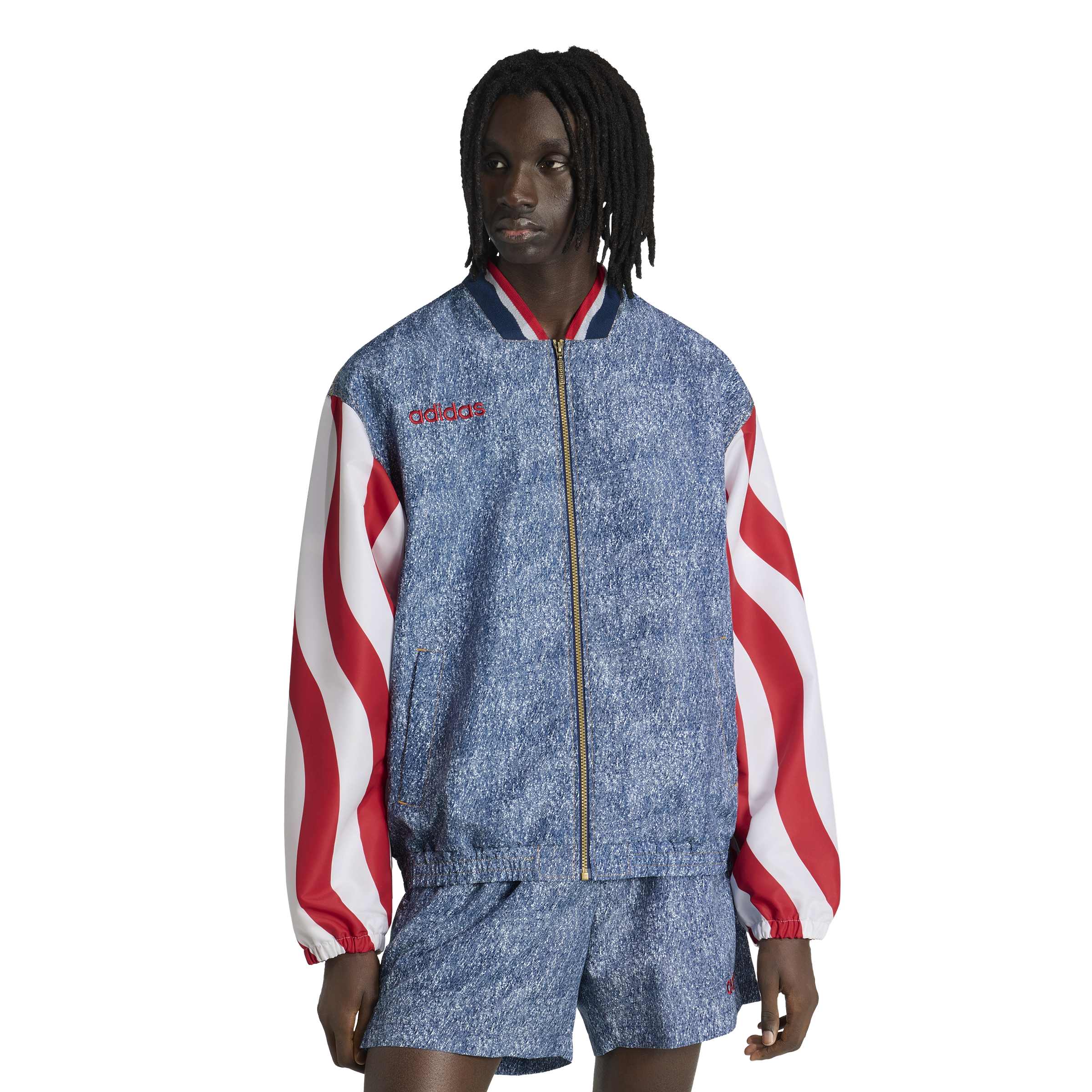 USA Denim Graphic Track Top