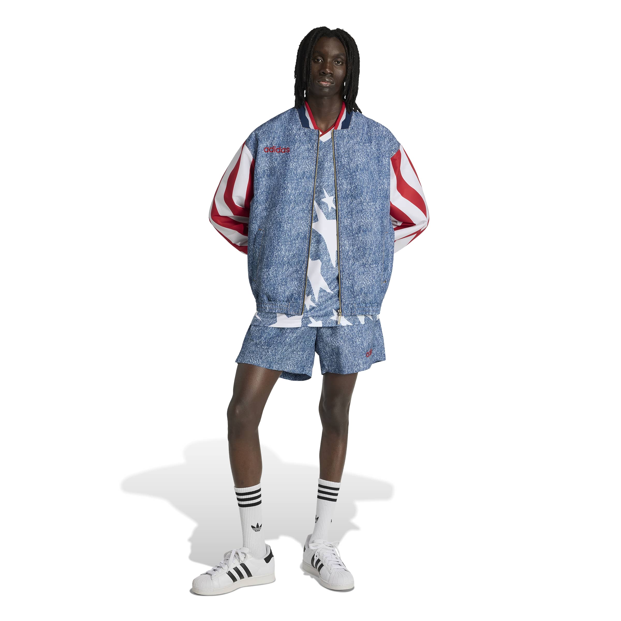 USA Denim Graphic Track Top