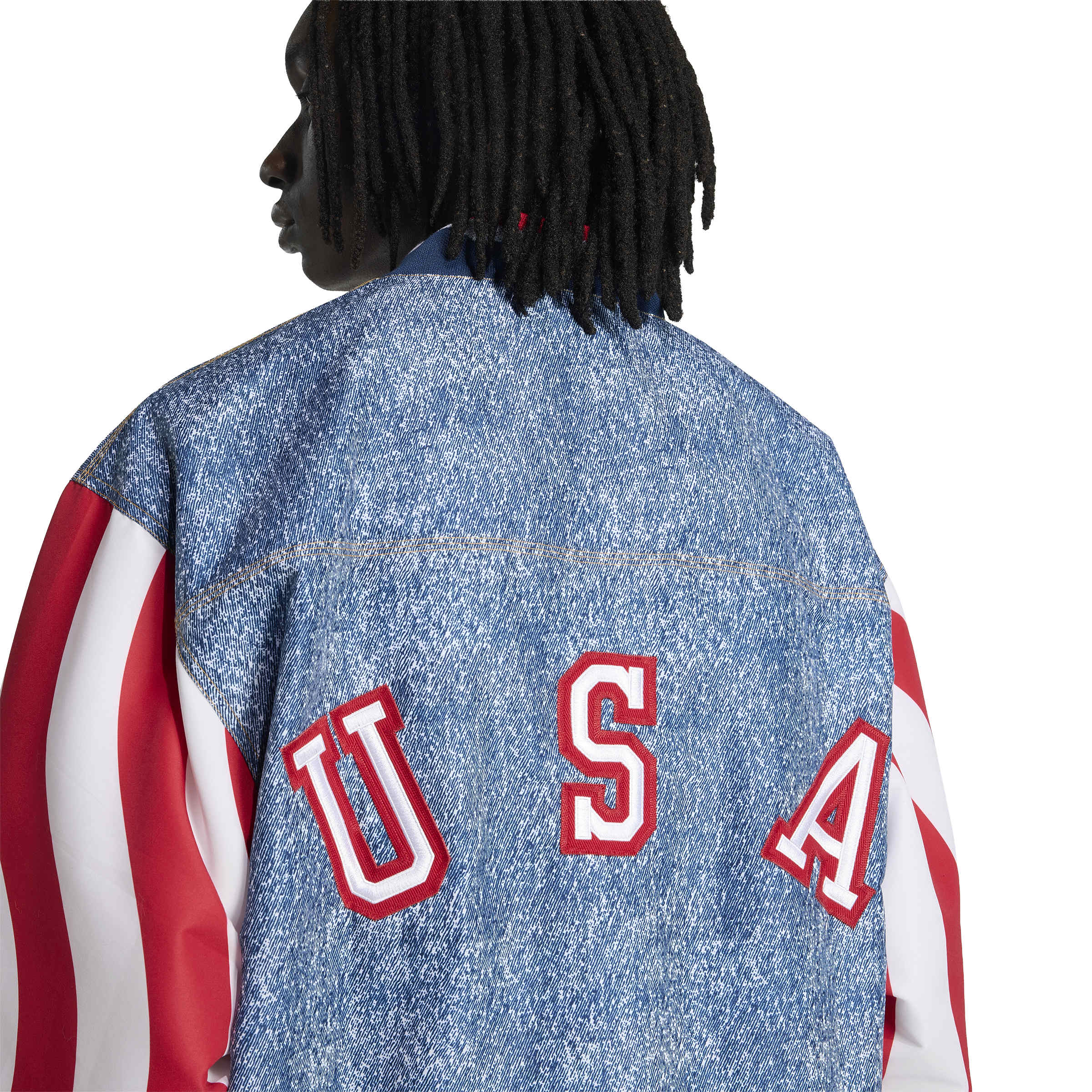 USA Denim Graphic Track Top