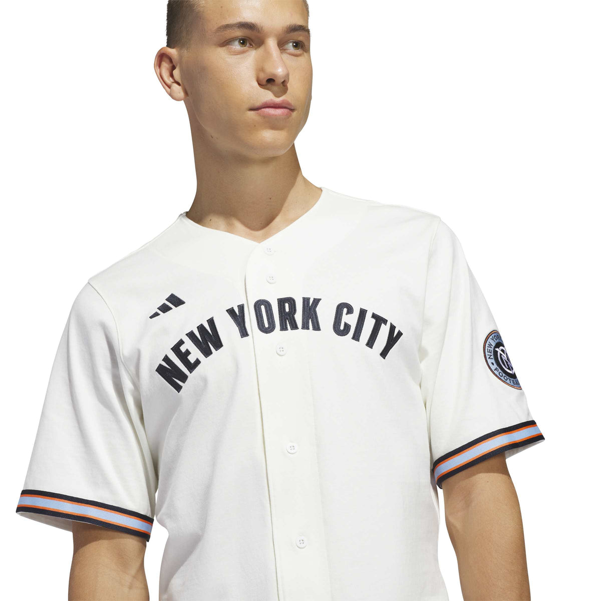 NYC FULL BUTTON COTTON JERSEY
