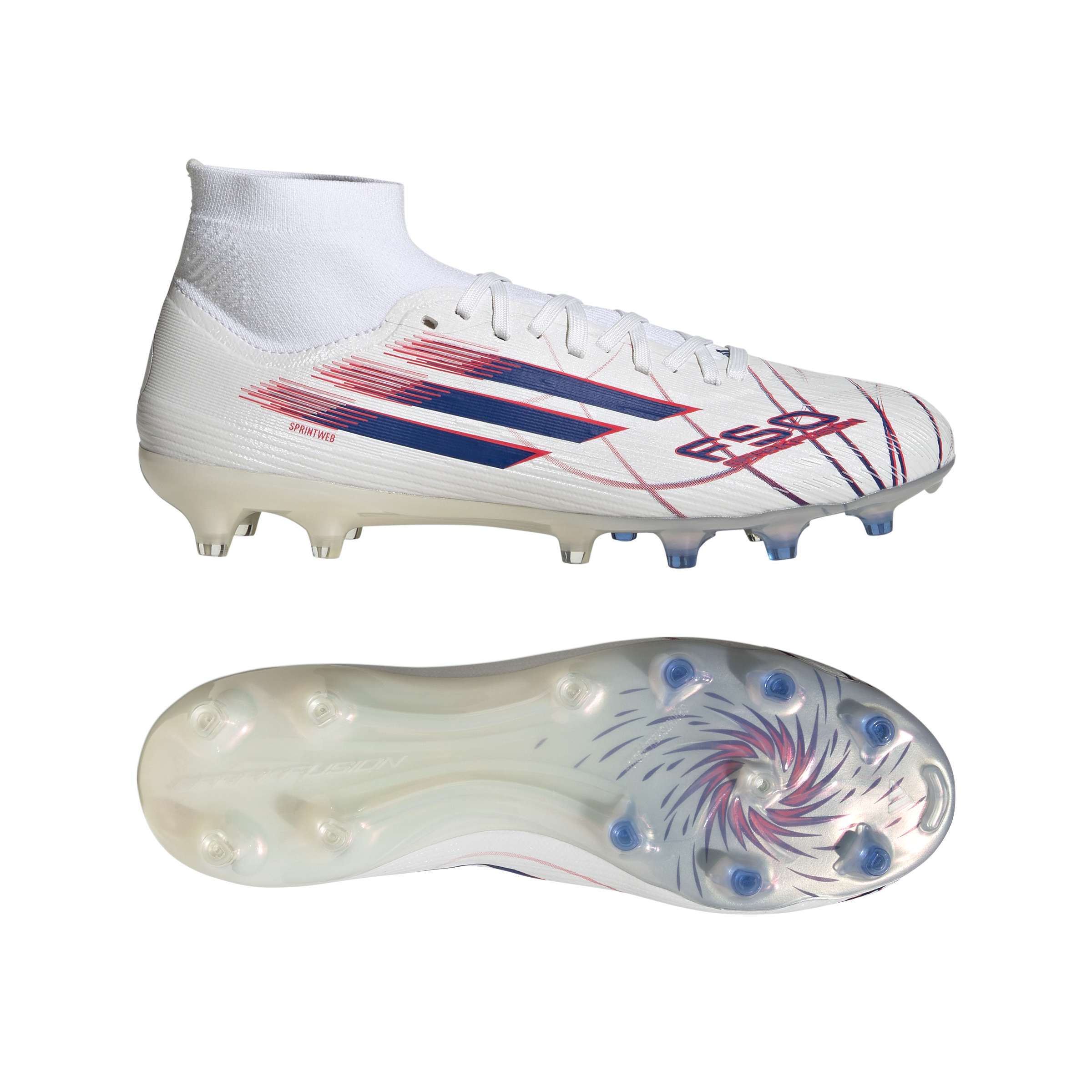 F50 Sparkfusion Pro Mid Cut Firm Ground / Artificial Ground Football Boots Womens