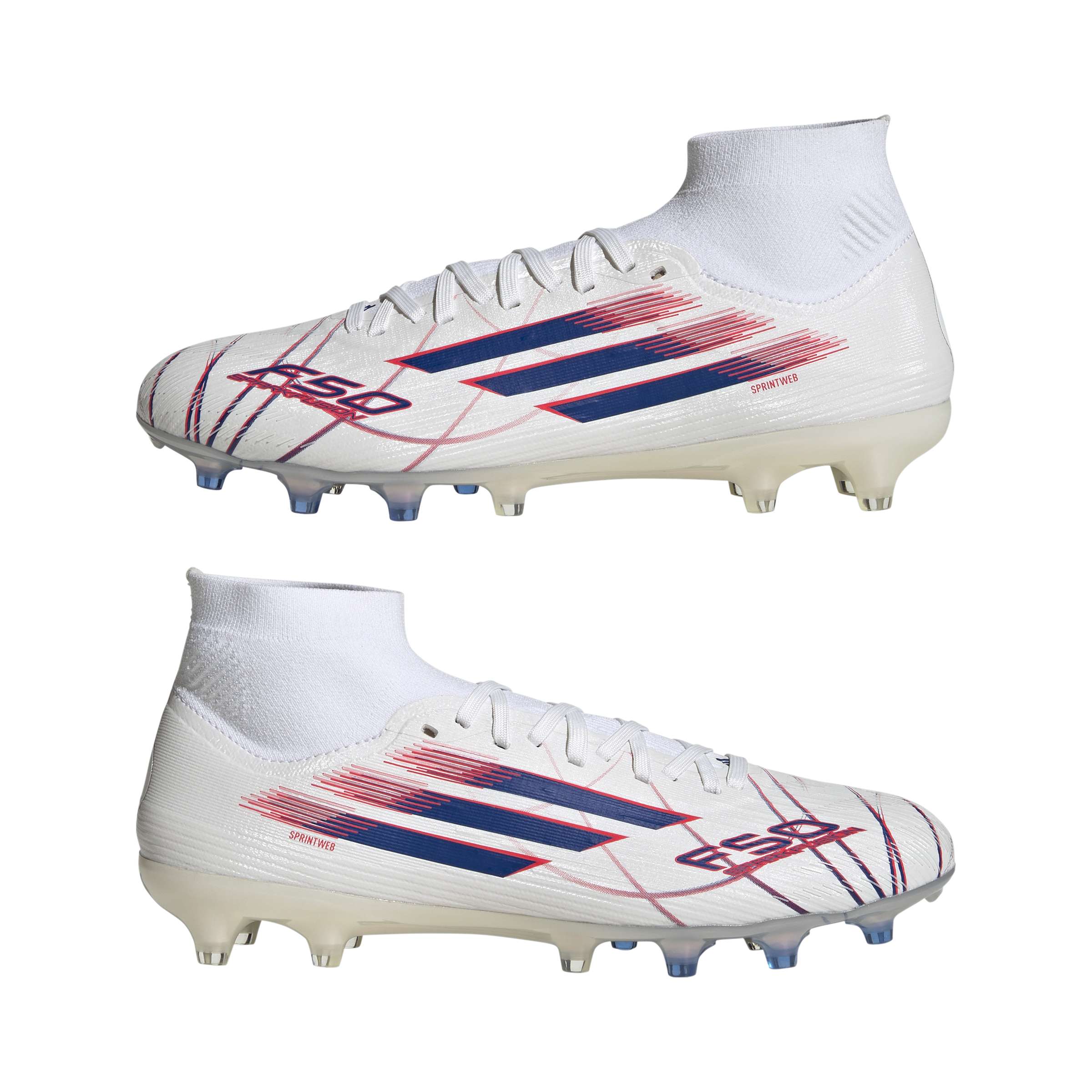 F50 Sparkfusion Pro Mid Cut Firm Ground / Artificial Ground Football Boots Womens